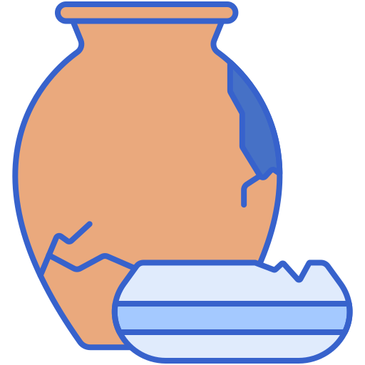cerámica Flaticons Lineal Color icono