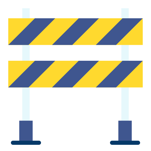 Traffic barrier Good Ware Flat icon