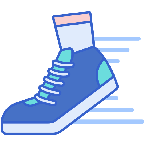 달리기 Flaticons Lineal Color icon