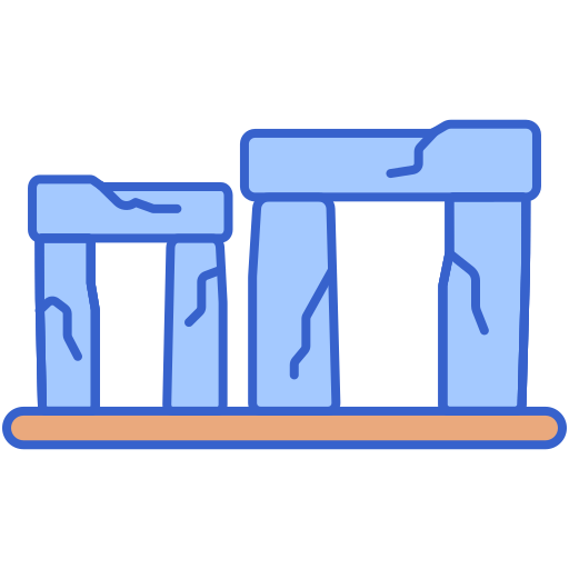 stonehenge Flaticons Lineal Color icon