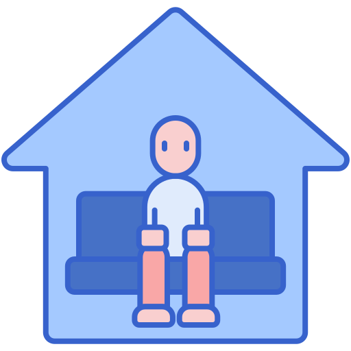 bleib zuhause Flaticons Lineal Color icon