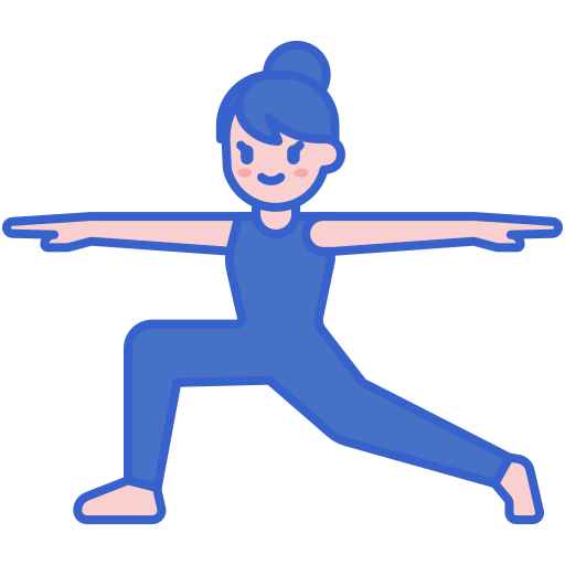 yoga Flaticons Lineal Color icona