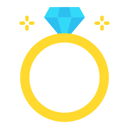 diamanten ring Good Ware Flat icoon