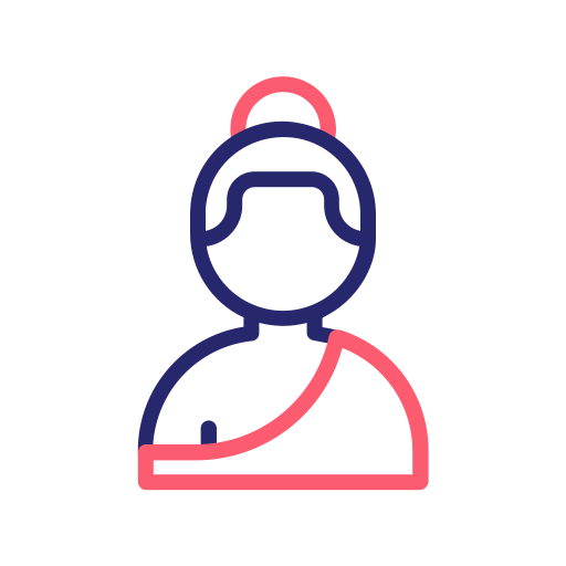 boeddha Generic Outline Color icoon