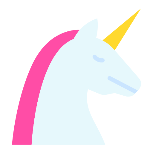 unicornio Good Ware Flat icono