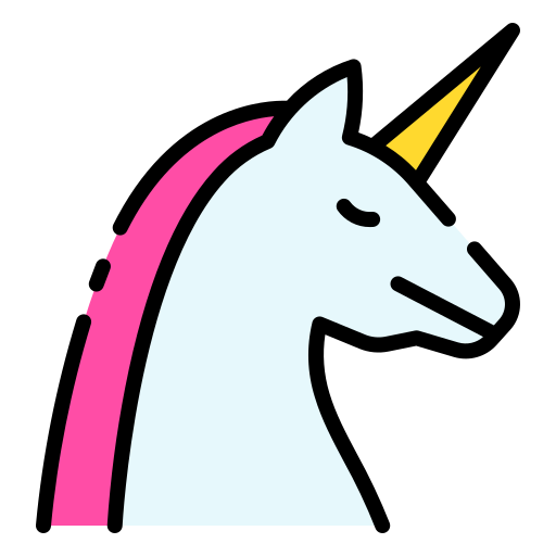 unicornio Good Ware Lineal Color icono