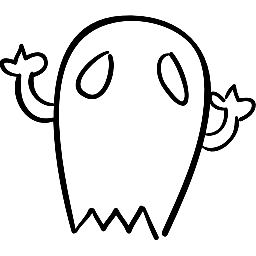 profilo del fantasma di halloween  icona