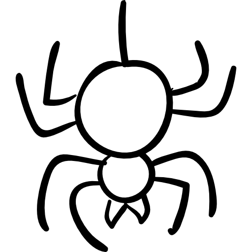 esquema de araña  icono