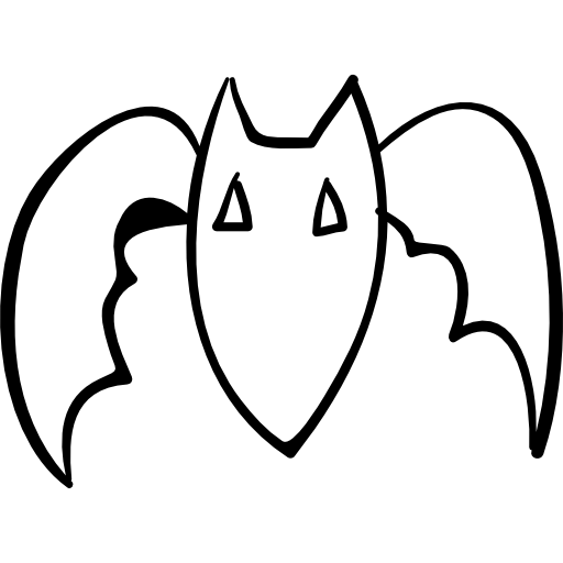 Bat outline  icon