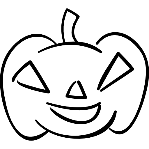 esquema de calabaza de halloween  icono