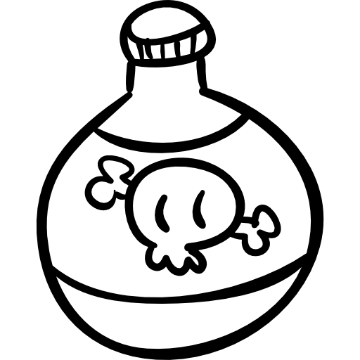 botella de veneno letal  icono