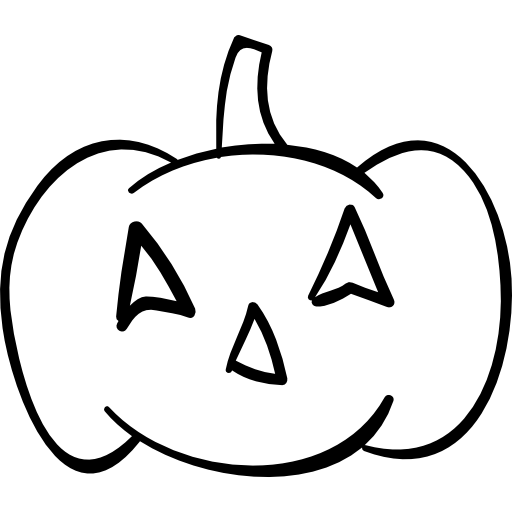 cabeza de calabaza de halloween sin boca  icono