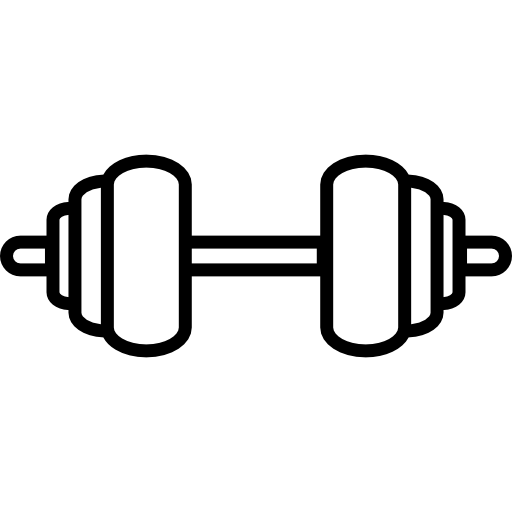 Dumbbells outline  icon