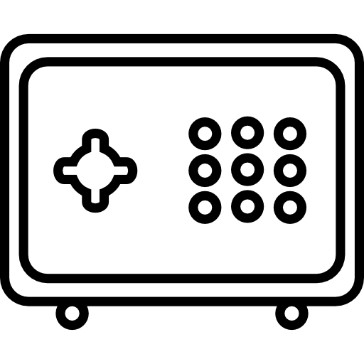 Safe box with double password system  icon