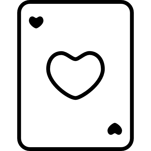 Наброски игральных карт сердца  иконка