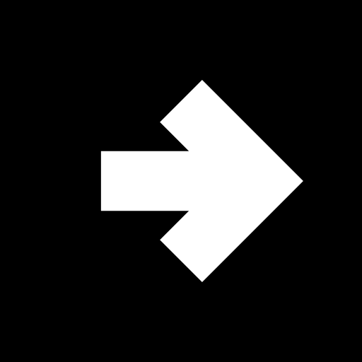 freccia destra nel pulsante quadrato riempito  icona