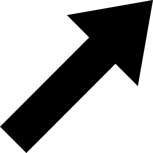Upper right arrow  icon