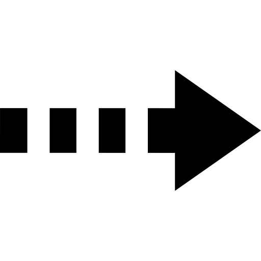 freccia destra della linea spezzata  icona