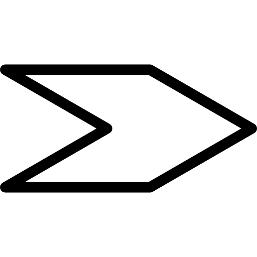 Right arrow outline  icon