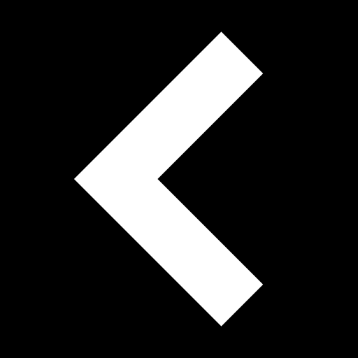 flecha de ángulo posterior en el botón de interfaz cuadrado  icono