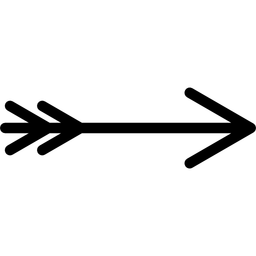 flecha derecha de estilo indio  icono