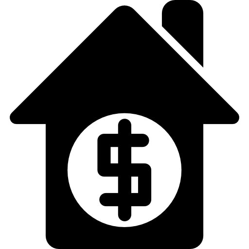 Real state house property in dollars  icon