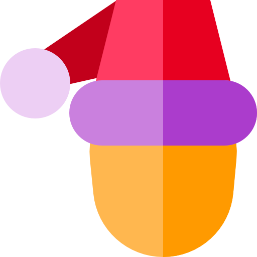 Christmas cap Basic Straight Flat icon