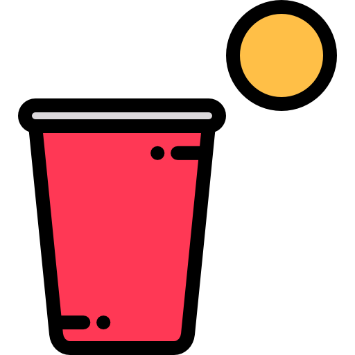 beer pong Detailed Rounded Lineal color Ícone