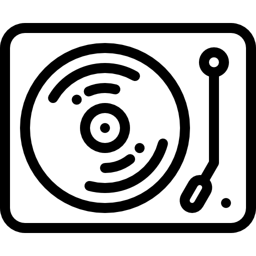giradischi Detailed Rounded Lineal icona