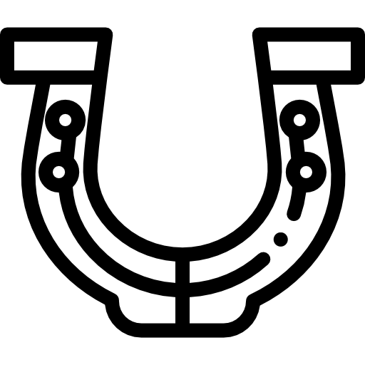 herradura Detailed Rounded Lineal icono