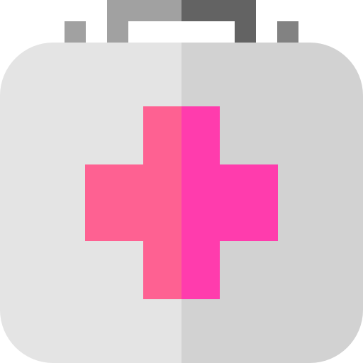 First aid kit Basic Straight Flat icon