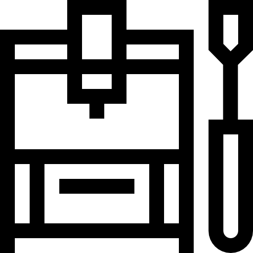 3d printer Basic Straight Lineal icon