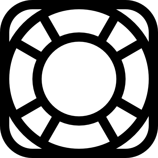 boya salvavidas Basic Straight Lineal icono