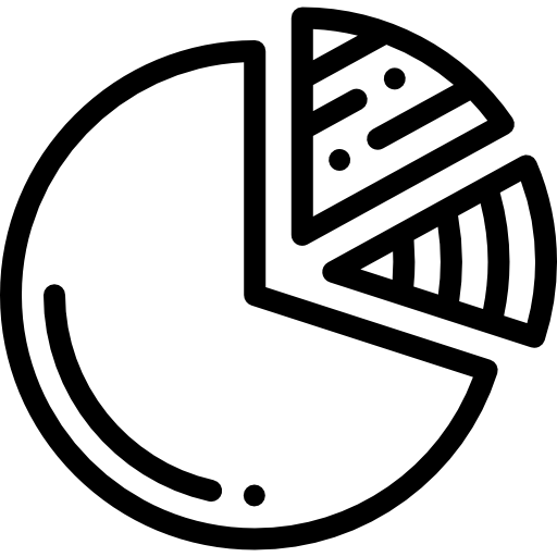 チャート Detailed Rounded Lineal icon