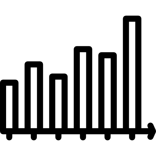 グラフ Detailed Rounded Lineal icon