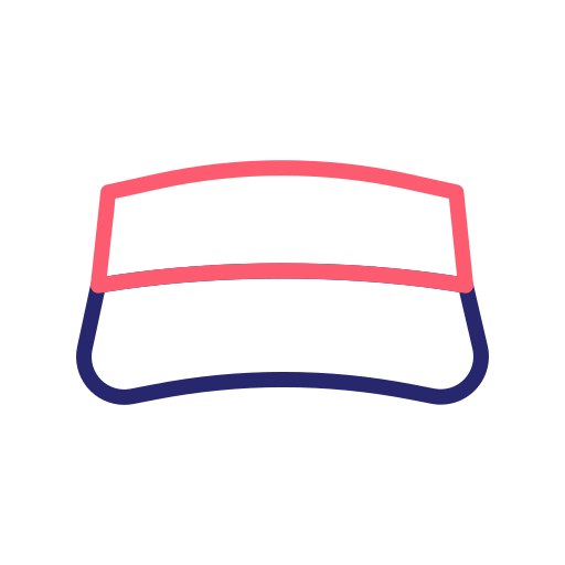 Visor Generic Outline Color icon