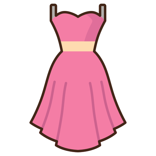 kleid Flaticons Lineal Color icon