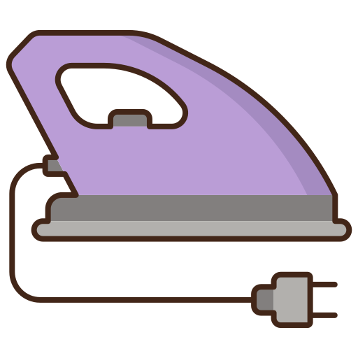 Электрический утюг Flaticons Lineal Color иконка