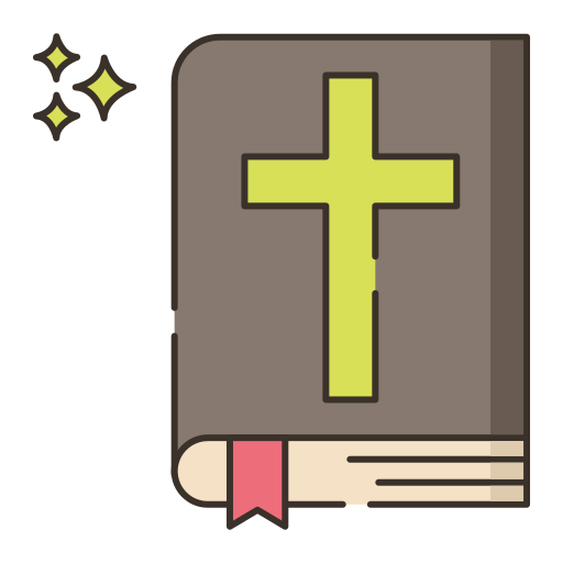 biblia Flaticons Lineal Color icono