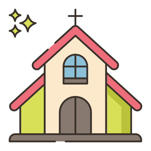 Chapel Flaticons Lineal Color icon
