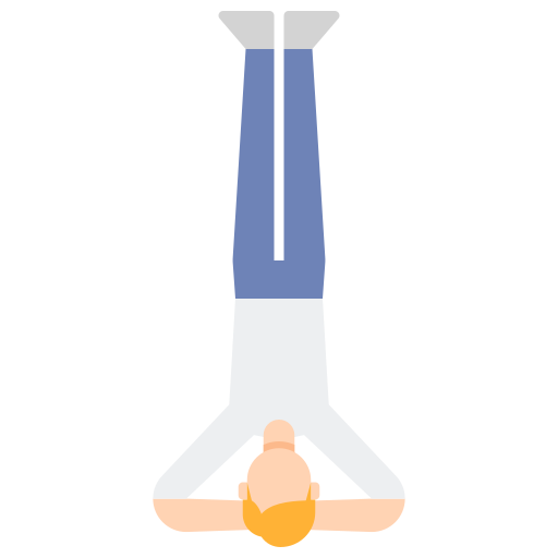 headstand Flaticons Flat icono