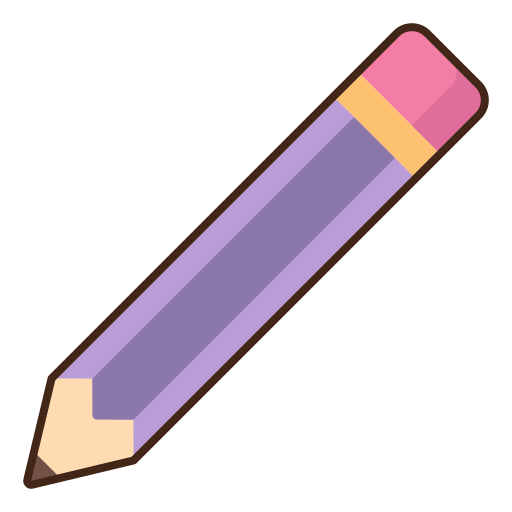 연필 Flaticons Lineal Color icon