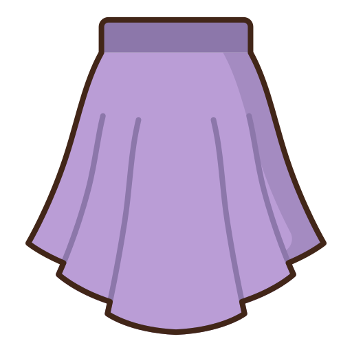 Skirt Flaticons Lineal Color icon