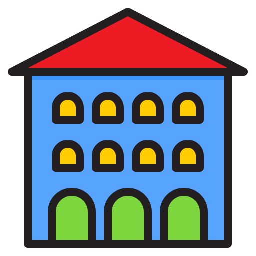 Apartment srip Lineal Color icon