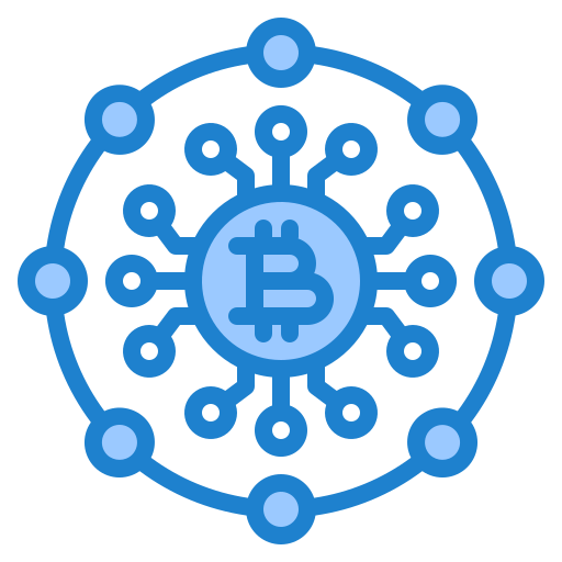 bitcoiny srip Blue ikona