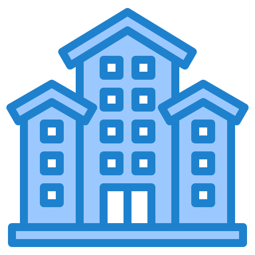 edificio srip Blue icono