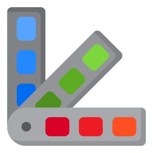 paleta de color srip Flat icono