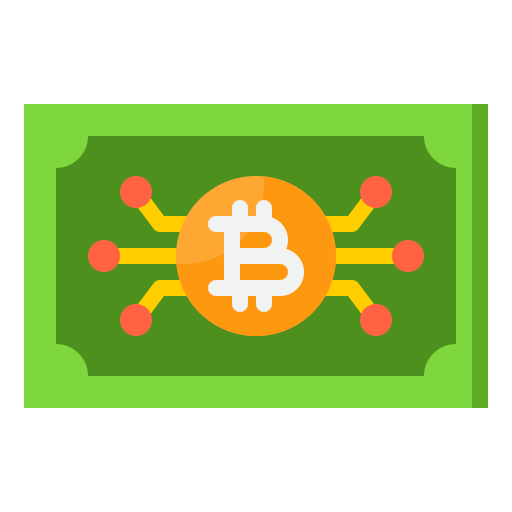 Cryptocurrency srip Flat icon