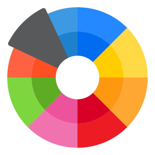 palette de couleurs srip Flat Icône