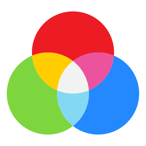 kleuren cirkel srip Flat icoon